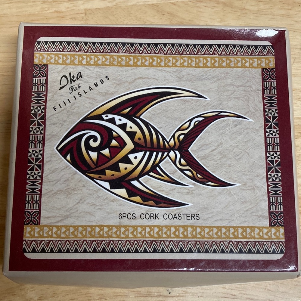 Fiji Island Souvenir Coasters Set of 6